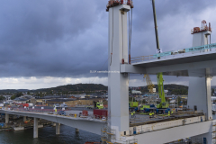 Himlen mörknar mot Hisingen.