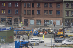 Här är västlänken i Haga, sett från Kungshöjd.