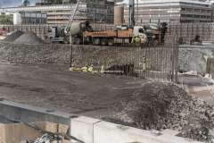 Här gjuts taket till tunneln i Haga.