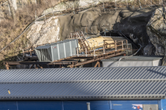Vy mot tunneln på Södra vägen från Carlanderska sjukhuset.