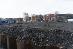 Markarbetena för simhallen. pågår.  I skrivande stund väntas simhallen stå klar 2024.