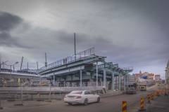 Nu rivs sista delen på Götaälvbron.  Bild 1 är från den 12 februari. Kvällen innan, fredag stängdes Götatunneln vid Lilla Bommen för trafik. Den är stängd till och med den 27 februari.