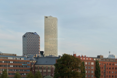 Åt det andra hållet, mot Svindelns tronar Kineum och Citygate. Längst till höger som toppen på Gothia Tower och Lisebergstornet.
