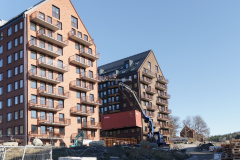 Det byggs fortfarande fler bostäder i Mölnlycke fabriker