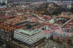 Vy mot Järntorget från Hotell Draken
