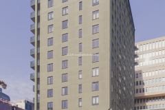 På Första Långgatan byggs nya bostäder 