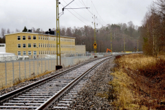 Enkelspårig järnväg i Lusharpan år 2017