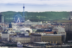 Vy över Göteborg, Stenpiren och Liseberg