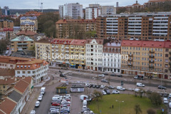 Här ser vi Skanstorget och Övre Husargatan.
