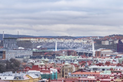 En vy från Skansen Kronan mot Ullevi.