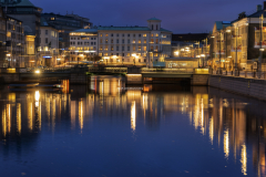 Kanalen mellan Södra och Norra Hamngatan i Göteborg