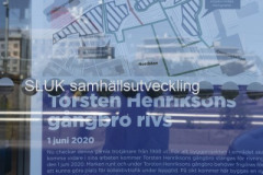 Den 1 juni 2020 påbörjas rivningen av torsten Henrikssons gångbro mellan Nordstan och Lilla Bommen.