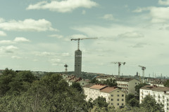 I bakgrunden syns det som kommer att bli Göteborgs högsta kontorshus.