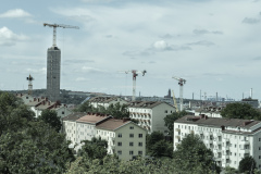 Från Lundens vattentorn har man fin utsikt  mot Gårda.