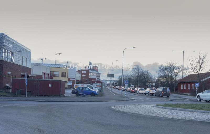 Köer mot centrum en fredagseftermiddag
