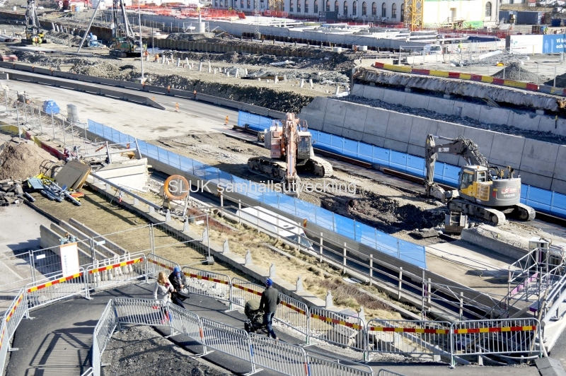 Arbete på väg E45 2017