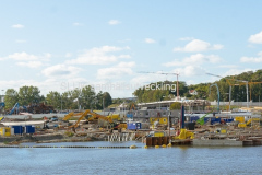 Arbete med Marieholmstunneln september 2018