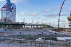 Till vänster om Götaälvsborgsbron finns fastigheten Läppstiftet i Lilla Bommen