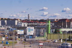 På den gamla bussterminalen på Nils Ericsonplatsen pågår arbeten med Västlänken
