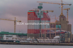 En vy från Frihamnen på Läppstiftet