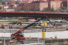 Väganslutning byggs vid Röde Orm.