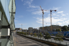 En vy från Stena terminalen mot Järntorget.