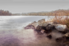 Landvettersjön, dimma