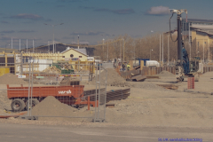 en närbild på Packhusplatsens arbetsområde