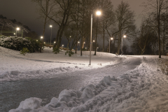 För att vara i Partille, är det rätt mycket snö!