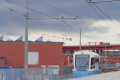 Här anländer spårvagn nr 11 till Gamlestaden