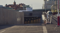 Här syns den nästan klara Gullbergstunneln som öppnas för trafik i december.