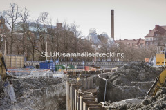 Under kanalen kommer Västlänken att passera.